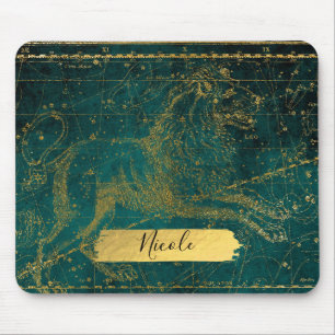 Tapis De Souris Carte Stellaire Céleste Astrologique LION Lion Ver
