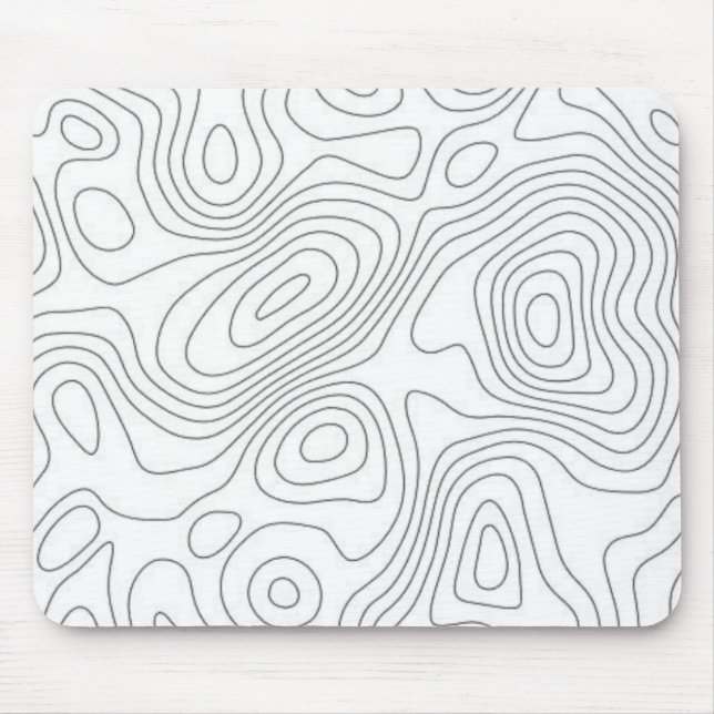 Tapis De Souris Carte topographique - Carte topographique (Devant)