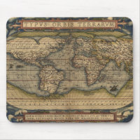 Carte vintage du Vieux Monde d'Abraham Ortelius 15