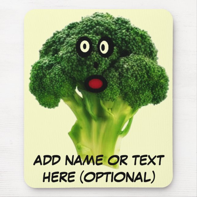 Tapis De Souris Carton Brocoli personnalisé (Devant)