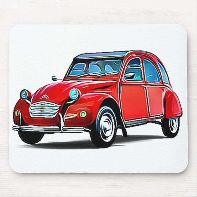 Tapis De Souris Carton Citroen 2CV (Devant)