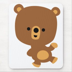 Tapis De Souris Carton mignon 'Good Vibe' Ours Mousepad