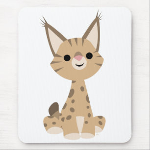 Tapis De Souris Carton mignon Lynx Mousepad