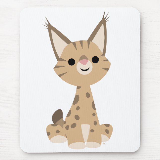 Tapis De Souris Carton mignon Lynx Mousepad (Devant)
