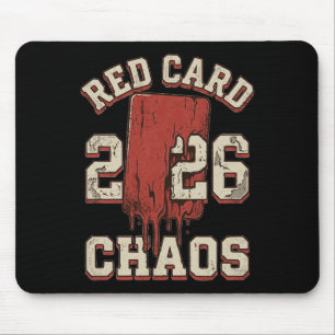 Tapis De Souris Carton rouge Chaos Foot drôle 2026 – Footll