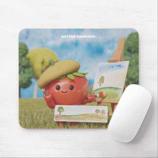 Tapis De Souris cartons de souris tomate mignons