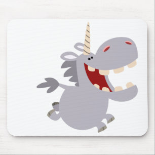 Tapis De Souris Cartoon à dents mignonnes Unicorn Mousepad