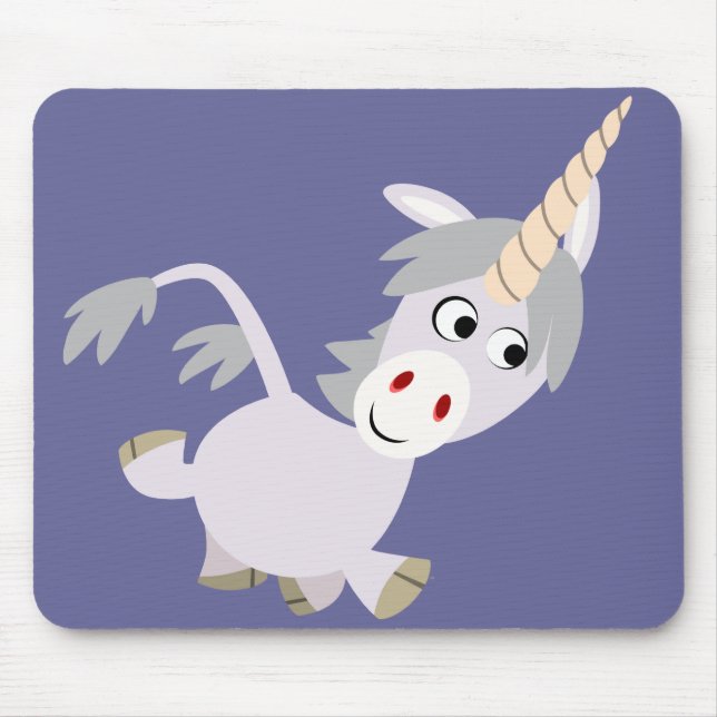 Tapis De Souris Cartoon Facétitif mignon Unicorn Mousepad (Devant)