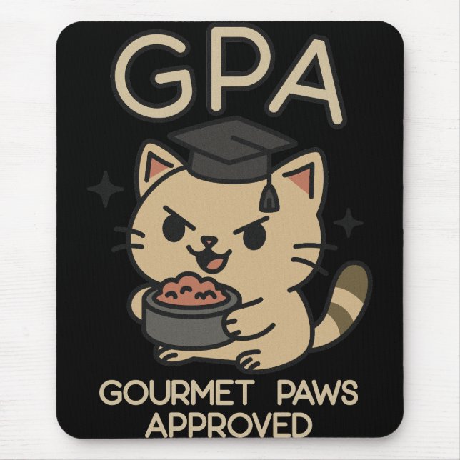 Tapis De Souris Cartoon Funny Scholar Thon Patrouilles (Devant)