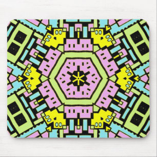 Tapis De Souris Cartoon Kaleidoscope 01
