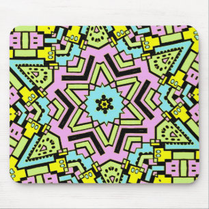 Tapis De Souris Cartoon Kaleidoscope 04