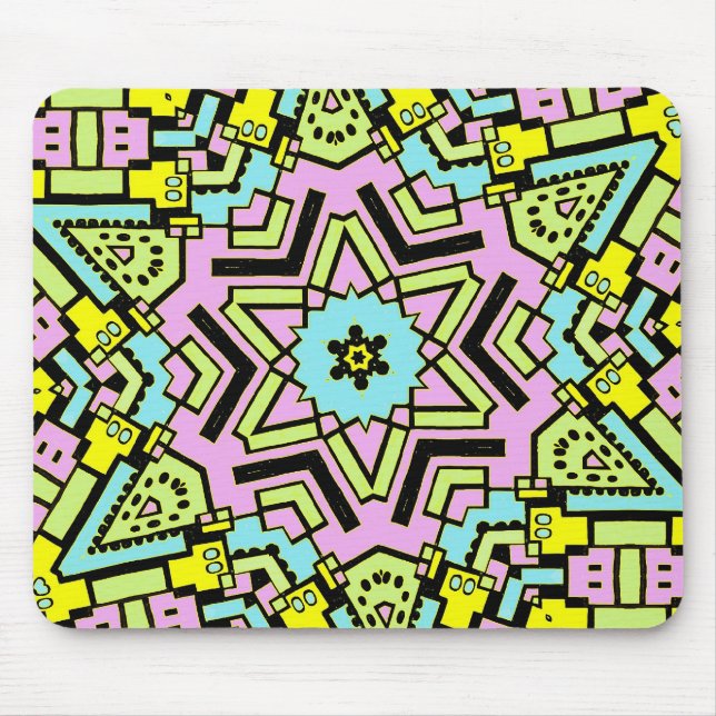 Tapis De Souris Cartoon Kaleidoscope 04 (Devant)