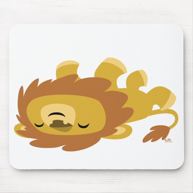 Tapis De Souris Cartoon mignon Lazy mousepad Lion (Devant)