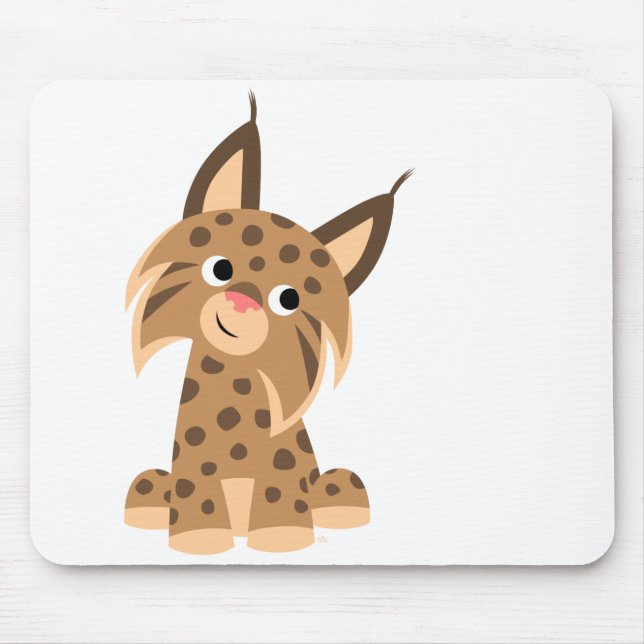 Tapis De Souris Cartoon mignon Lynx Mousepad (Devant)