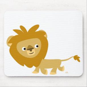 Tapis De Souris Cartoon mignon Marcher Lion Mousepad
