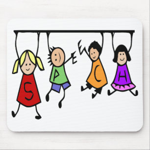 Tapis De Souris Cartoon pour enfants mignonne art orthophoniste