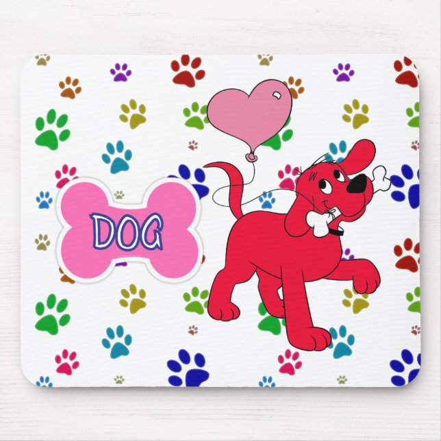 Tapis De Souris Cartoon Red Dog Personnaliser Gel Souris Pad (Devant)