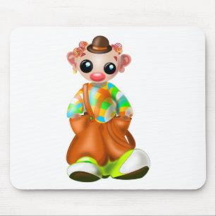 Tapis De Souris Cartouche de souris clown - Couleurs personnalisée
