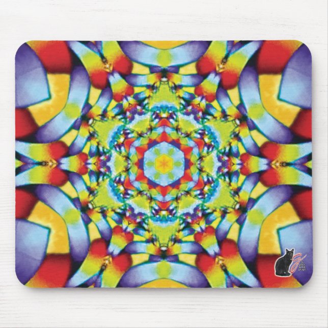 Tapis De Souris Cartouche de souris Tiers Kaleidoscope (Devant)
