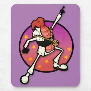 TAPIS DE SOURIS CARTOUTE DE FUNNY DISCO SUSHI GRAPHIC MOUSE PAD