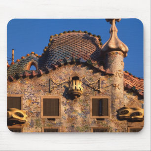 Tapis De Souris Casa Batilo, architecture de Gaudi, Barcelone,