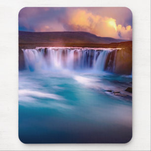 Tapis De Souris Cascade de Goðafoss Islande