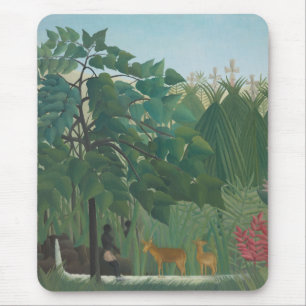 Tapis De Souris Cascade d'Henri Rousseau, Art Vintage