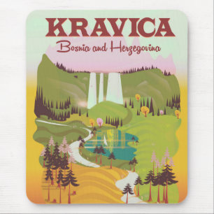 Tapis De Souris Cascades de Kravica Bosnie-Herzégovine