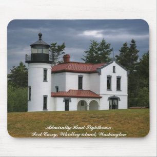 Tapis De Souris Casey LightFort Casey, île de Whidbey...