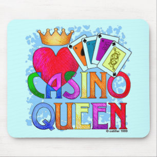 Tapis de souris Casino Queen Blue