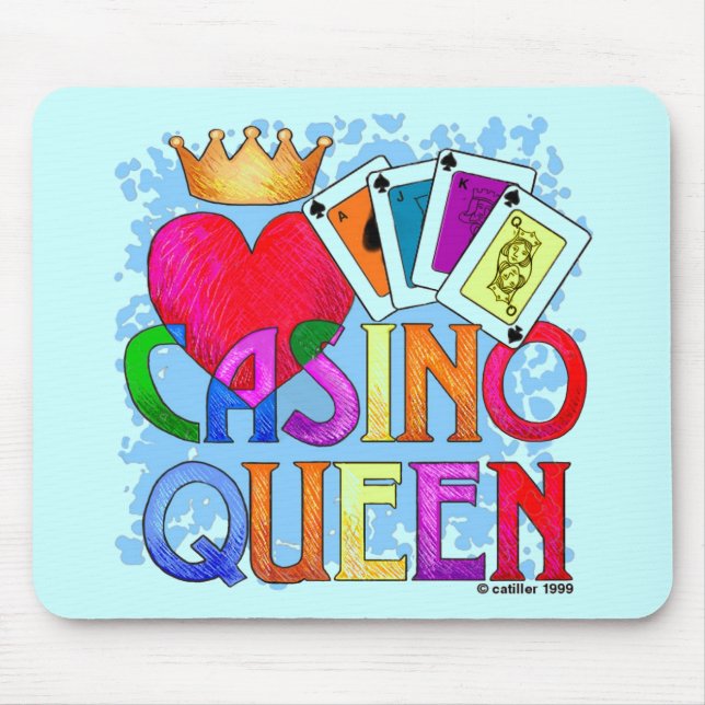 Tapis De Souris Casino Queen Blue Souse Pad (Devant)