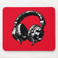 Casque audio DJ Musique Noire