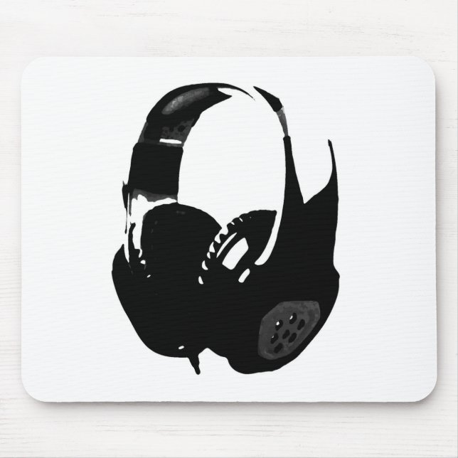 Tapis De Souris Casque Pop Art (Devant)