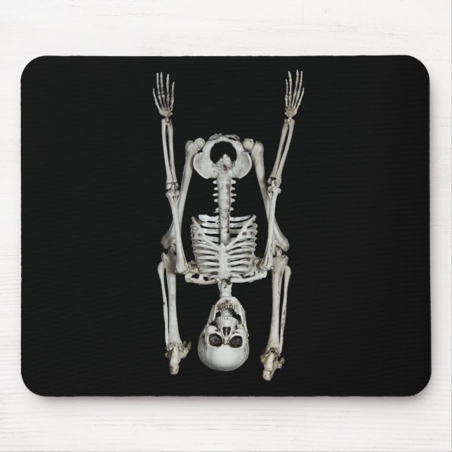 Tapis De Souris Casque Skeleton Noir (Devant)