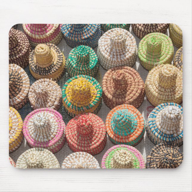 Tapis De Souris Casquettes tissés colorés (Devant)