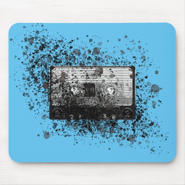 Tapis De Souris Cassette audio rétro (Devant)