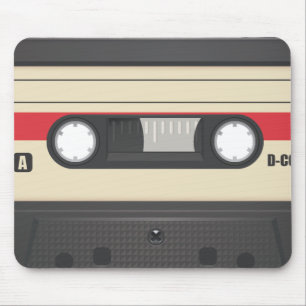 Tapis De Souris Cassette audio - Rouge Coucher de soleil