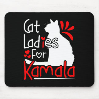 Tapis De Souris Cat Ladies For Kamala Silhouette Graphic
