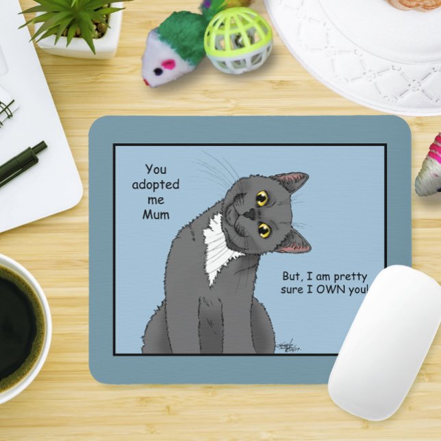 Tapis De Souris Cat Mum Adoption Mère's Dat (Créateur téléchargé)