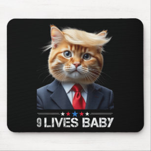Tapis De Souris Cat Trump 9 Lives Baby