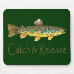 Tapis De Souris Catch and Release Fishing