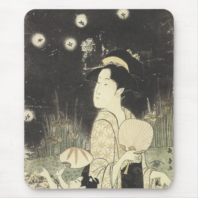 Tapis De Souris Catching Fireflies, Choki, 1795 Mousepad (Devant)