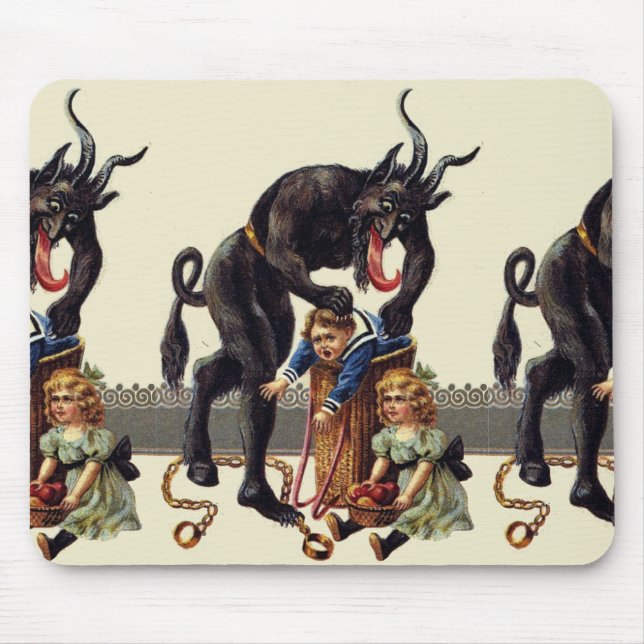 Tapis De Souris cauchemar noël krampus (Devant)