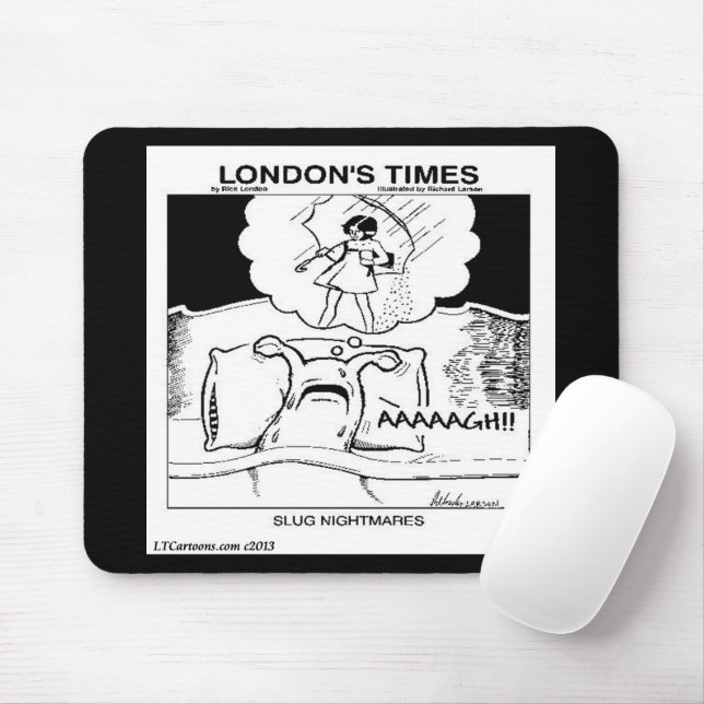 Tapis De Souris Cauchemars de limaces Classique LTCartoons Bande d (Avec souris)