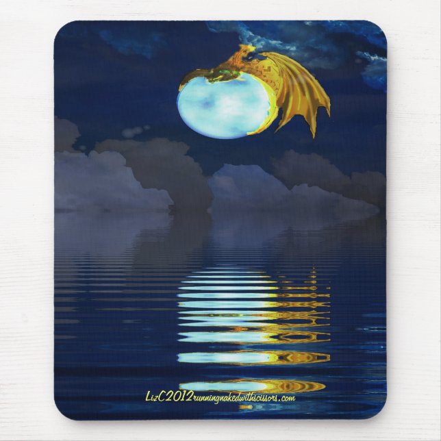 Tapis De Souris cavalier de lune - mousepad (Devant)