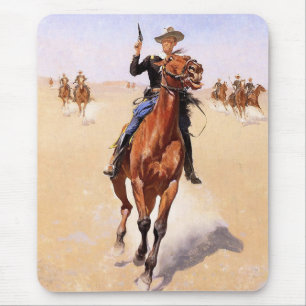 Tapis De Souris Cavalier des Plaines (Cowboy Horse Rider)