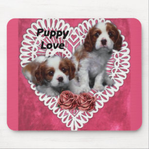 Tapis De Souris Cavalier King Charles Spaniel Puppy Love