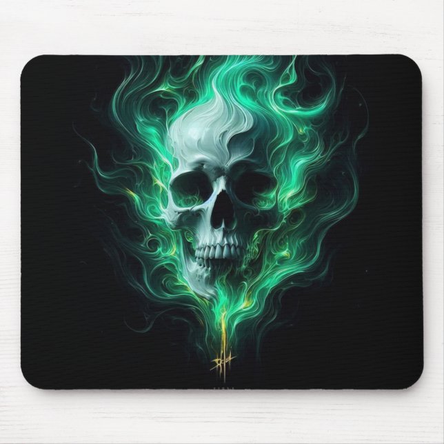 Tapis De Souris caveira verde (Devant)