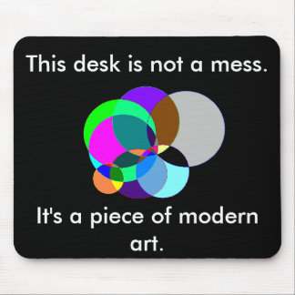 Tapis De Souris Ce bureau est mousepad d'art moderne