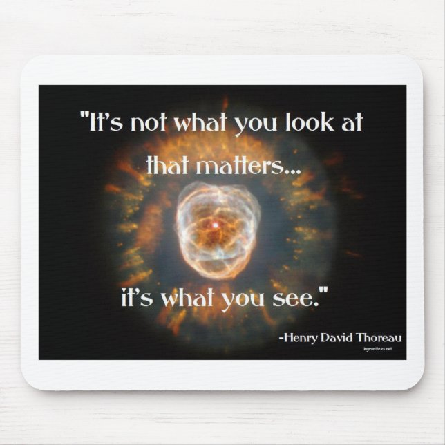 Tapis De Souris Ce que vous voyez (Devant)